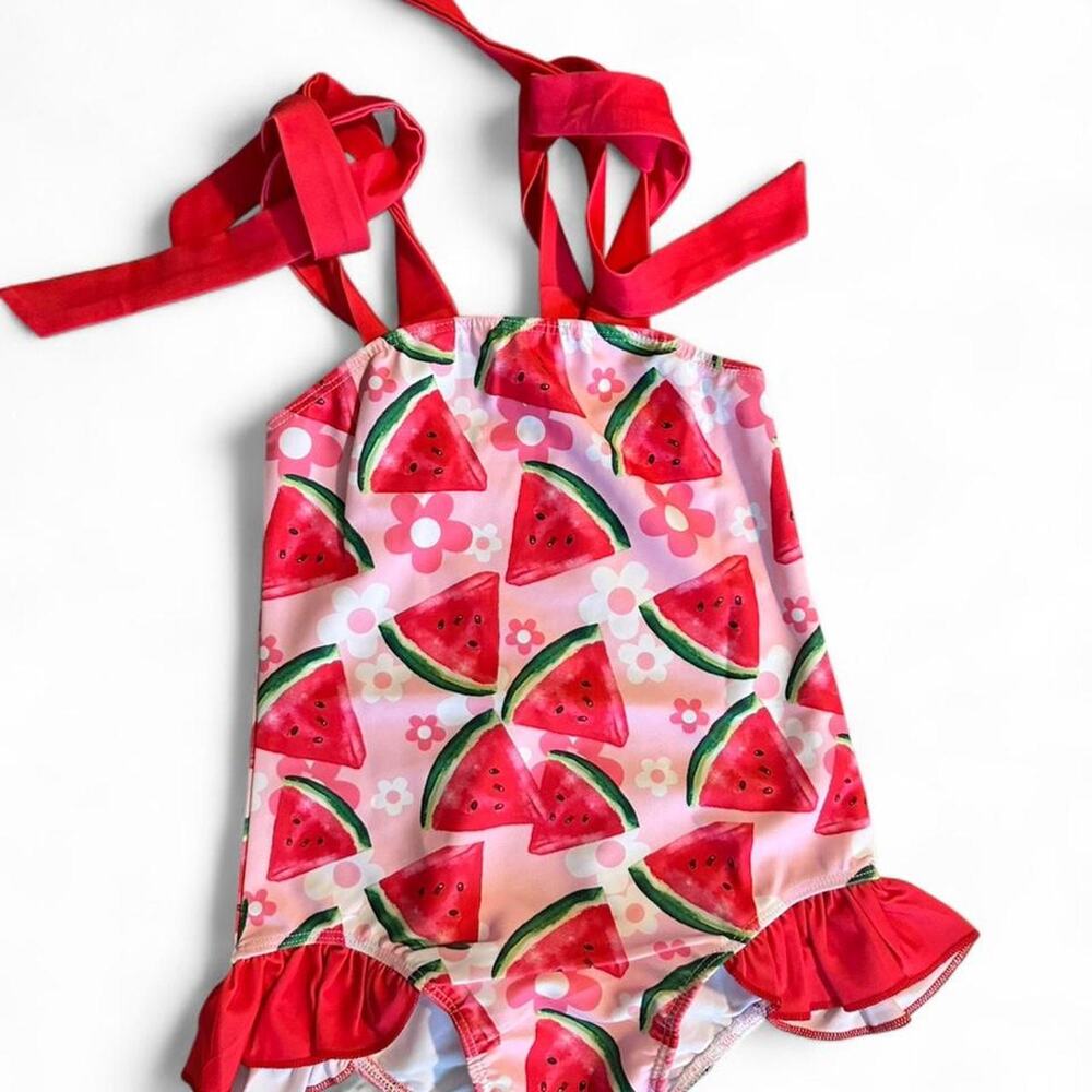 Watermelon one piece swimsuit swimwear